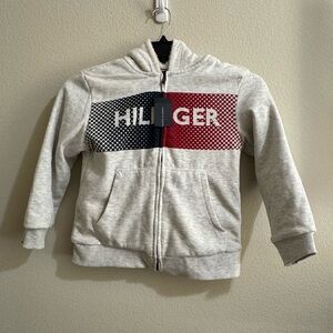 Tommy Hilfiger Kids Hoodie in Gray, Red, and Blue Sz S (8/10) NWT